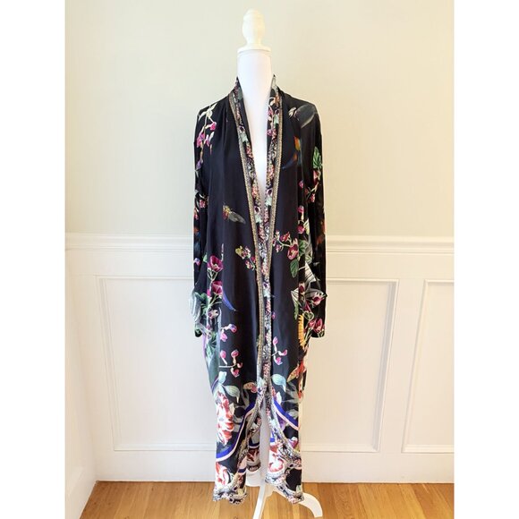 Camilla Paradiso Place Silk Long Jacket with Pockets L/XL - Picture 5 of 12